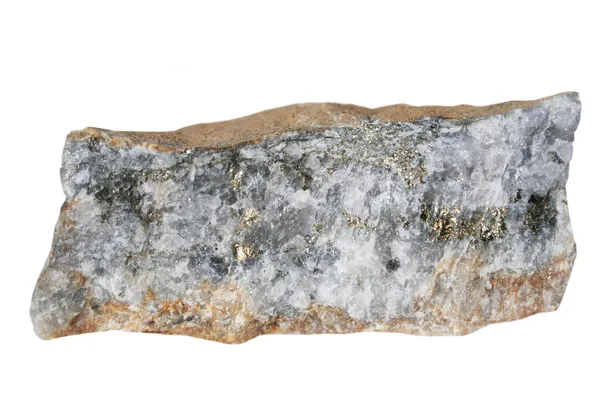 La muestra de mineral de oro sulfídico de cuarzo — Foto de Stock