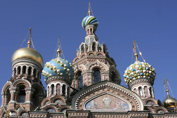 El templo ha rescatado a sangre de San Petersburgo — Foto de Stock