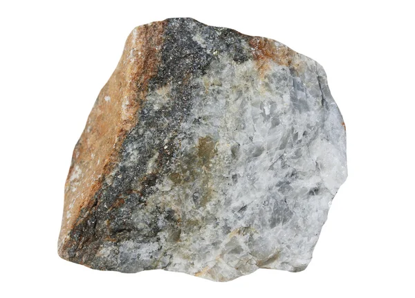 A amostra de minério sulfídico de quartzo — Fotografia de Stock