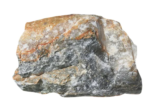 Образец кварцевой сульфидной золотосодержащей руды — стоковое фото