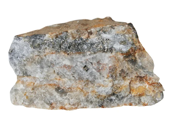 Зразок кварцової сульфідної золотоносної руди — стокове фото