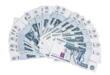 banknottan on bin ruble para