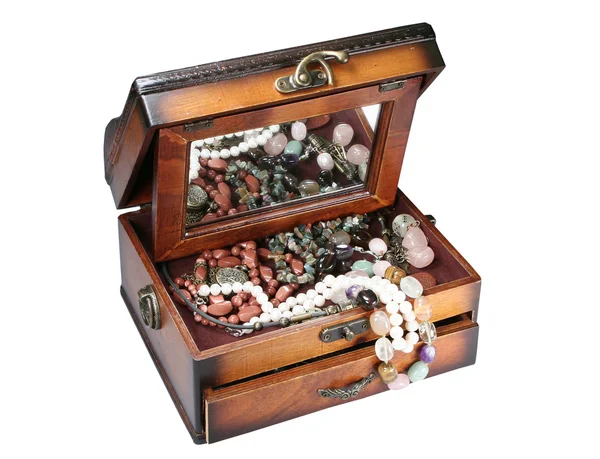 Casket with jewelry — Stock Photo, Image