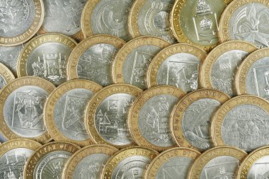 Background from coins clipart