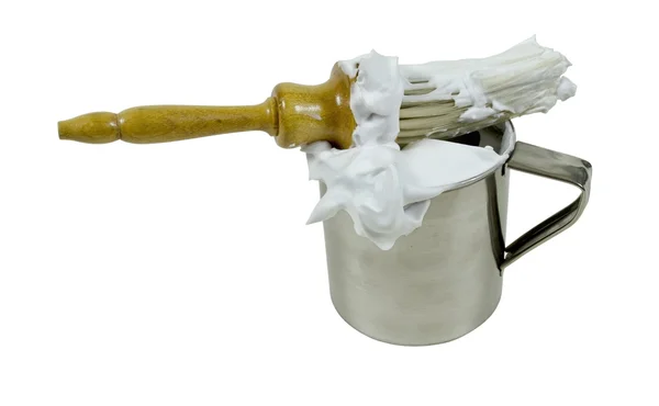 Scheren borstel en cup — Stockfoto