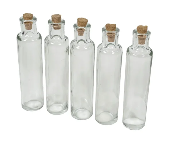 Bottiglie sottili alte — Foto Stock
