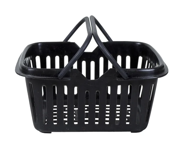 Negro cesta de la compra — Foto de Stock