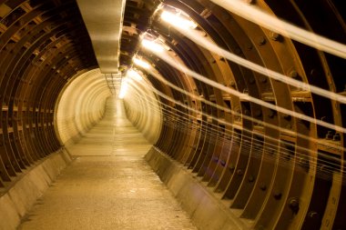 Greenwich foot tunnel, london. clipart