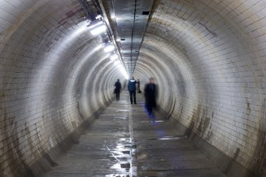 Greenwich foot tunnel, london. clipart