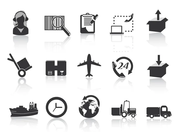 Logistics and shipping icons — Stock Vector