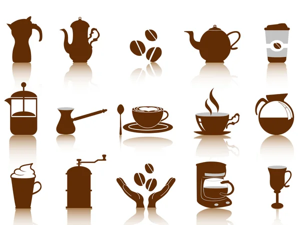 Set icono de café — Vector de stock