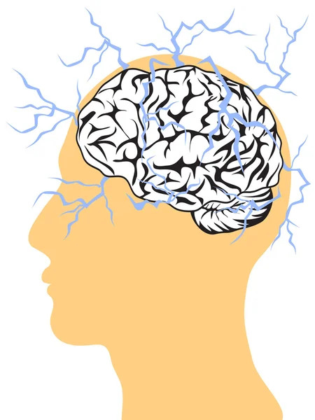 Concept de puissance cérébrale — Image vectorielle