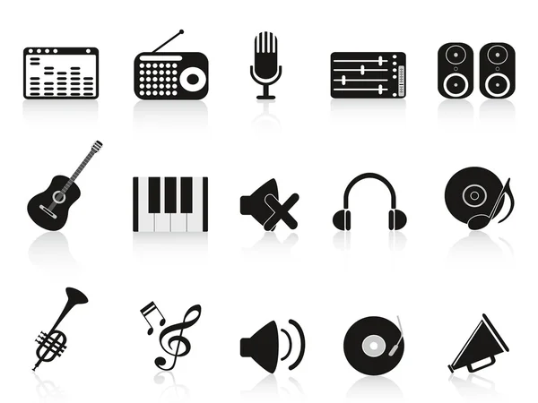 音乐音响设备图标 — 图库矢量图片