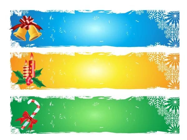 圣诞快乐的大旗 — 图库矢量图片