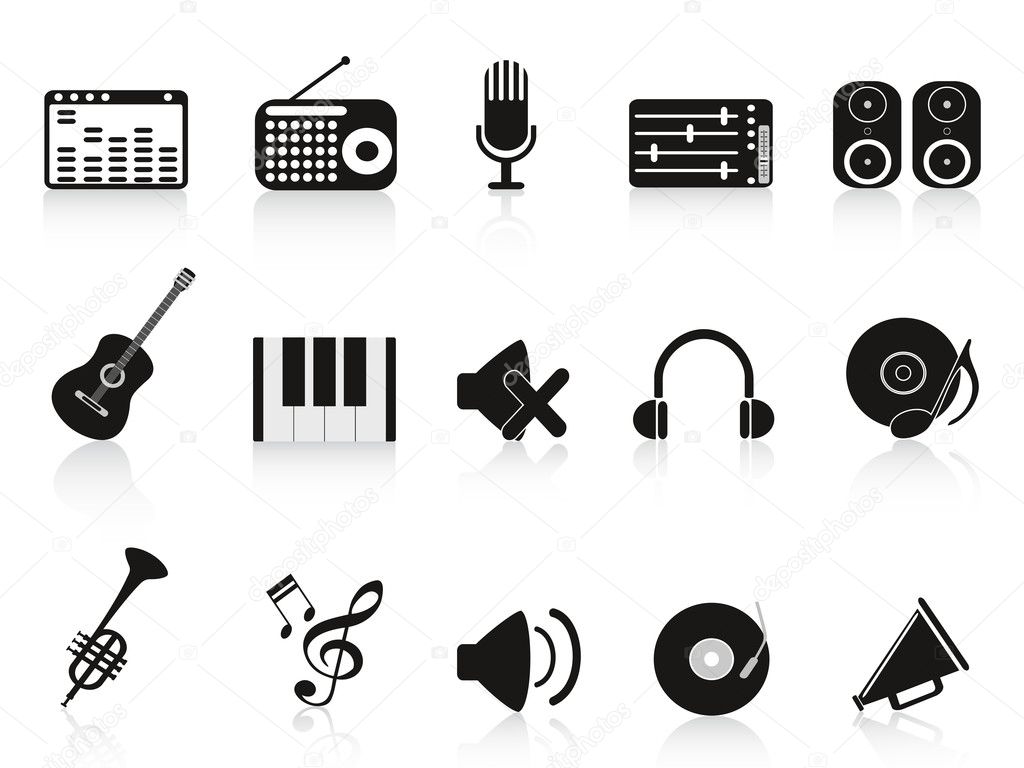 Music sound equipment icon