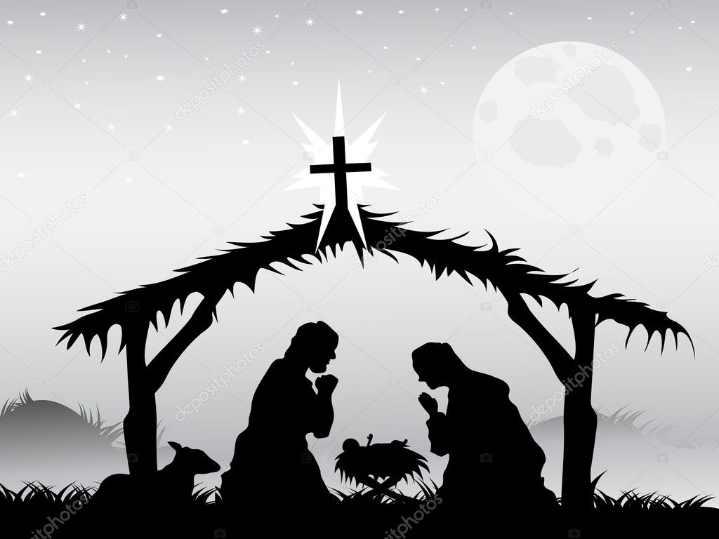 Nativity scene,vector