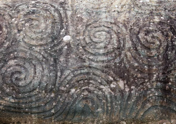 Pedra decorada megalítica — Fotografia de Stock