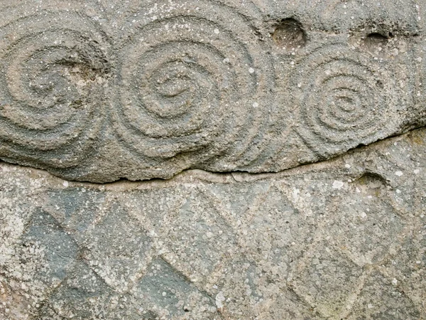 Megalithic decorated stone — Stock Photo, Image