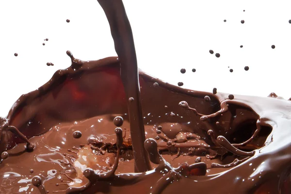쏟아지는 초콜릿 — 스톡 사진