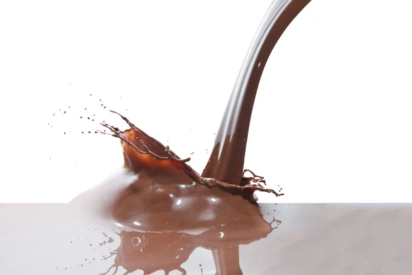 Gieten chocolade — Stockfoto