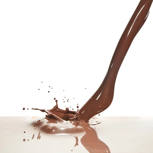 Schokolade gießen — Stockfoto