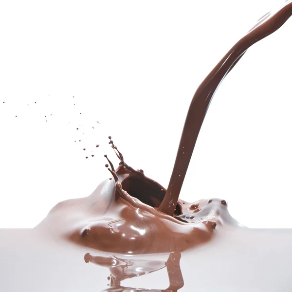 Розливу шоколаду — стокове фото