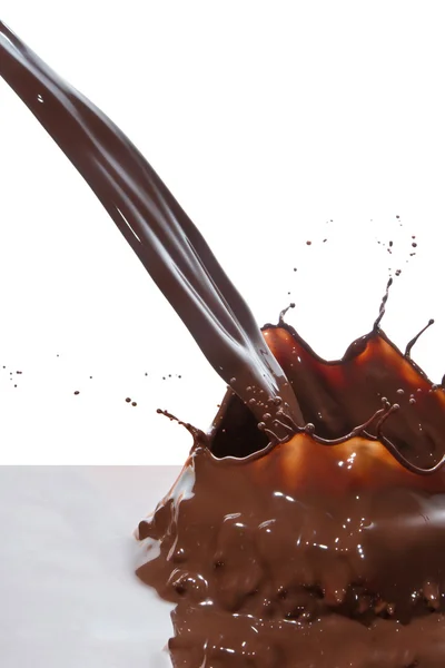 Pouring chocolate — Stock Photo, Image