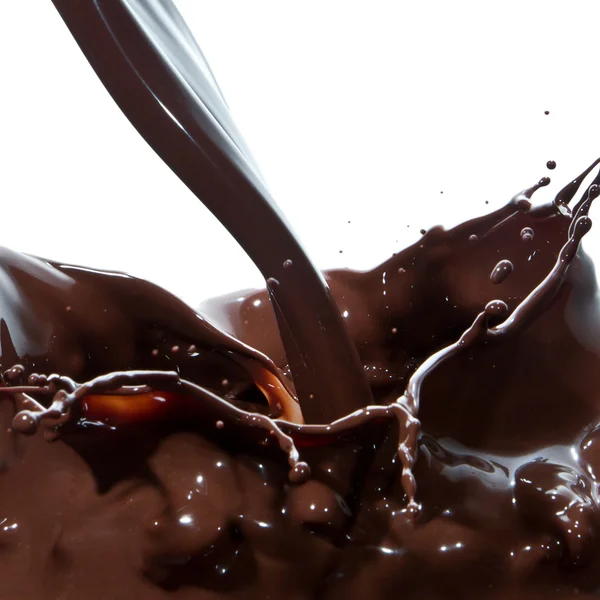 쏟아지는 초콜릿 — 스톡 사진