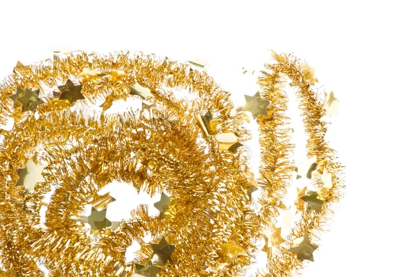 Golden tinsel — Stock Photo, Image