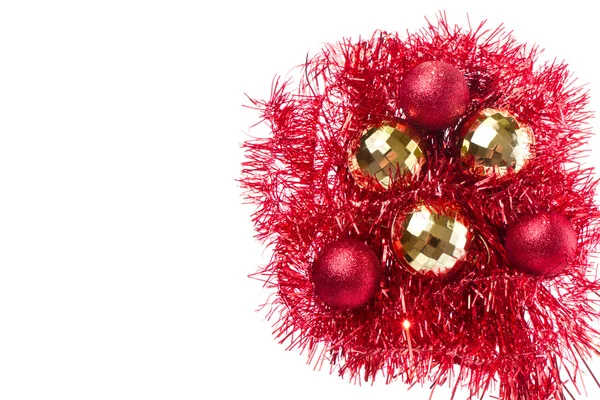 Palle di Natale con fili di lame — Foto Stock