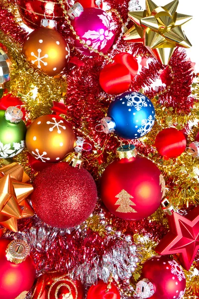 Christmas bollar och glitter — Stockfoto
