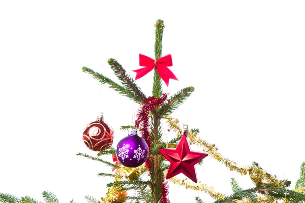 Geschmückter Weihnachtsbaum — Stockfoto