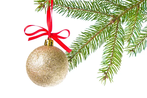 Boules de Noël suspendues à l'arbre — Photo