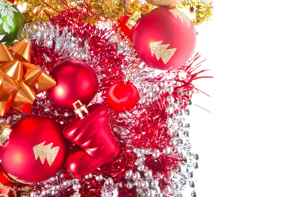 크리스마스 공 및 반짝이 — 스톡 사진