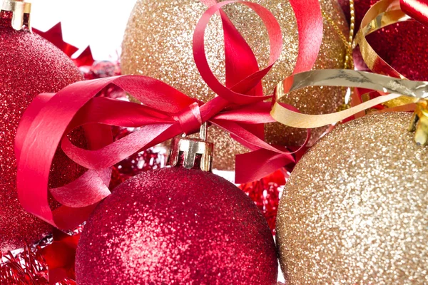 Vánoční koule s pásem karet a kejklířů — Stock fotografie