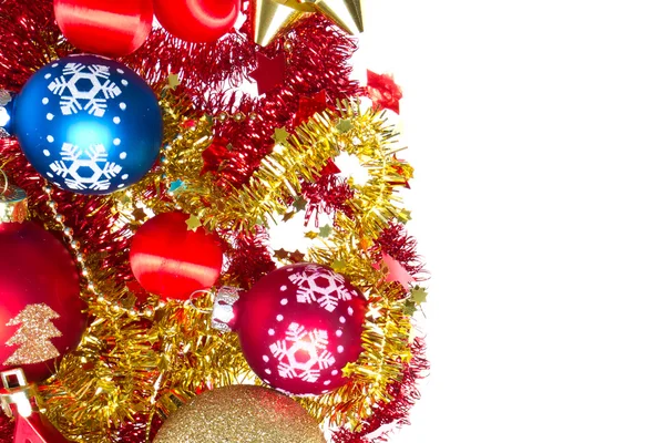 Noel topları ve tinsel — Stok fotoğraf