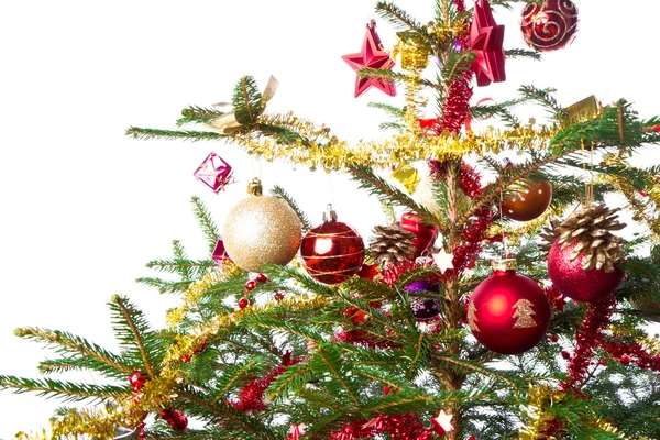 Decorated christmas tree Royalty Free Stock Images