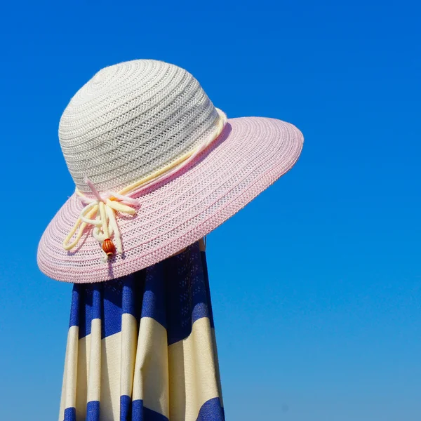 Plaj şapka — Stok fotoğraf