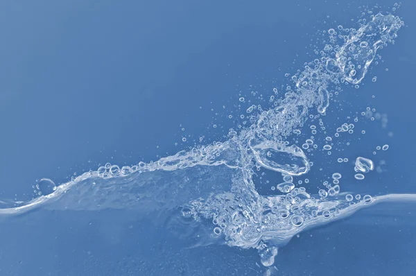 Soyut mavi dalga splash arka plan — Stok fotoğraf
