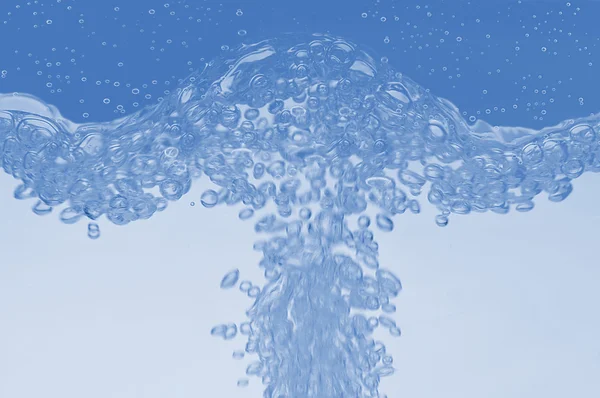 Karbonat vatten vulkan våg, motion bubbla, bakgrund — Stockfoto