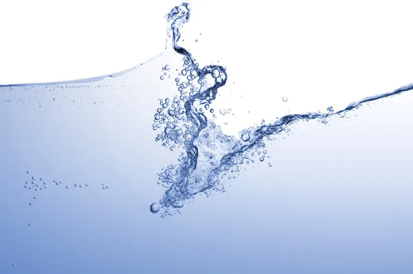 Abstract blue wave splash background — Stock Photo, Image