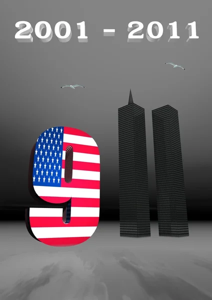 9-11 remembrance — Stock Photo, Image