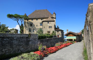 Yvoire castle, France clipart