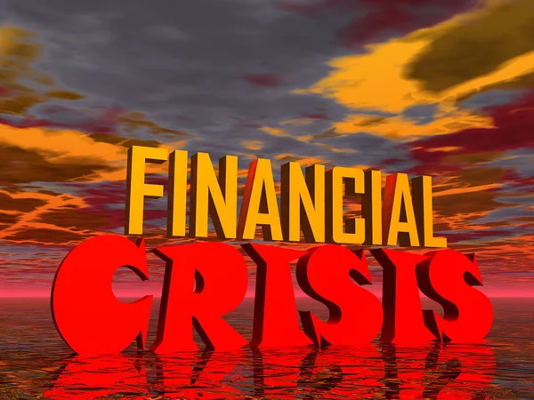 Financial crisis — Stock Photo, Image