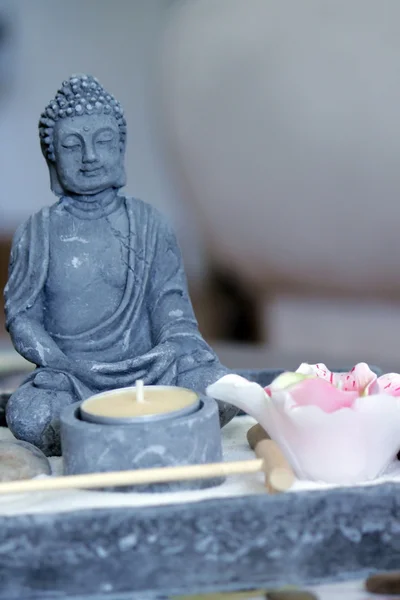 stock image Zen buddha and table