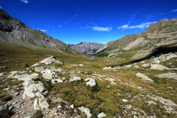 Widok z przełęczy cayolle, Francja — Zdjęcie stockowe