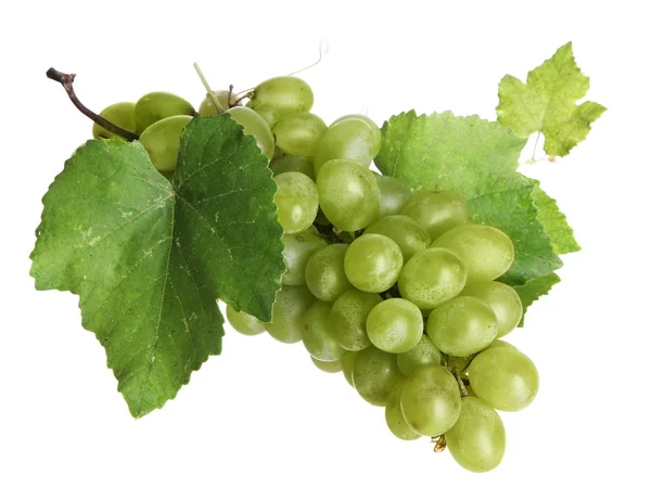 Uvas frescas isoladas sobre fundo branco — Fotografia de Stock