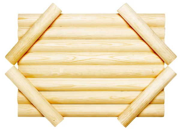 Tablero de madera aislado sobre fondo blanco —  Fotos de Stock