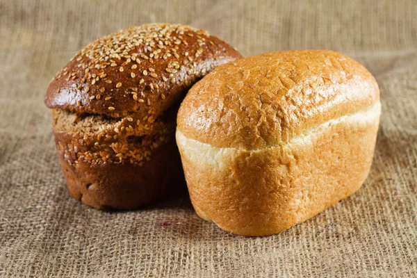 Két loafs kenyér — Stock Fotó