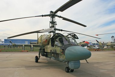 bir Rus savaş helikopteri ka-52